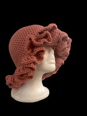 Handmade Crochet Ruffle Hat