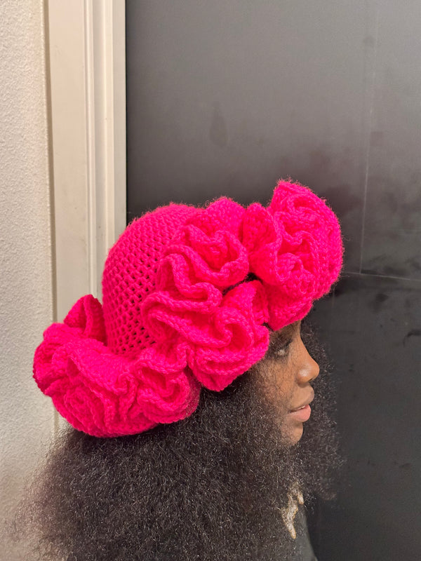 Jumbo Ruffle Hat With Extra Ruffles