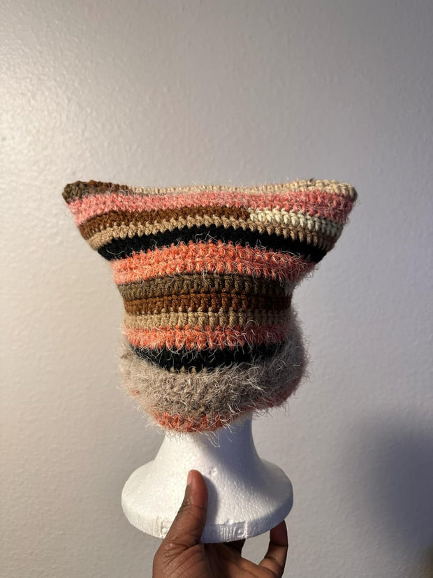 Crafted Cat Knit Hat